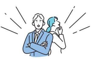 キャリアの悩みをコーチングによって解決したビジネスパーソンのイメージ図